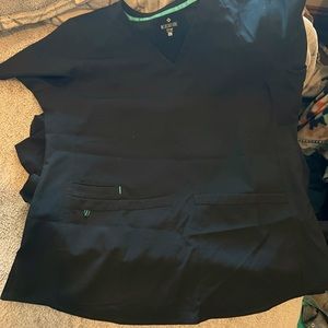 Med Couture XL scrub top black (3)